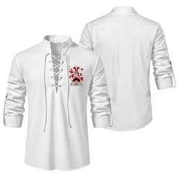 ScotsTee Shop Irish Athy Clan Coat of Arms Irish Ghillie Kilt Shirt