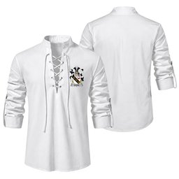 ScotsTee Shop Irish Bland Clan Coat of Arms Irish Ghillie Kilt Shirt