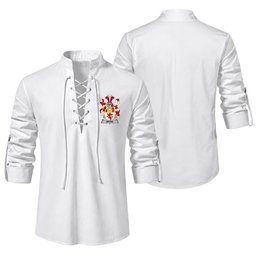 ScotsTee Shop Irish Bryne or Brinn Clan Coat of Arms Irish Ghillie Kilt Shirt