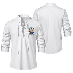 ScotsTee Shop Irish Bevens Clan Coat of Arms Irish Ghillie Kilt Shirt