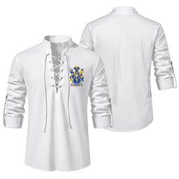 ScotsTee Shop Irish Culligan or McColgan Clan Coat of Arms Irish Ghillie Kilt Shirt