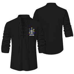 ScotsTee Shop Irish Cleare Clan Coat of Arms Irish Ghillie Kilt Shirt