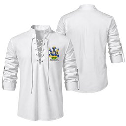 ScotsTee Shop Irish Connellan or O'Connellan Clan Coat of Arms Irish Ghillie Kilt Shirt