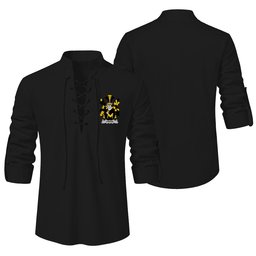 ScotsTee Shop Irish Croke Clan Coat of Arms Irish Ghillie Kilt Shirt