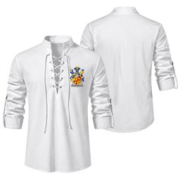 ScotsTee Shop Irish Chatterton Clan Coat of Arms Irish Ghillie Kilt Shirt