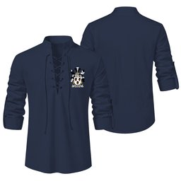 ScotsTee Shop Irish Cardiffe Clan Coat of Arms Irish Ghillie Kilt Shirt