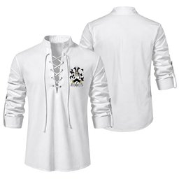 ScotsTee Shop Irish Bray or McBray Clan Coat of Arms Irish Ghillie Kilt Shirt