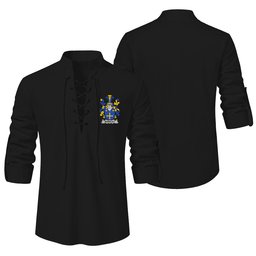 ScotsTee Shop Irish Brinkley Clan Coat of Arms Irish Ghillie Kilt Shirt