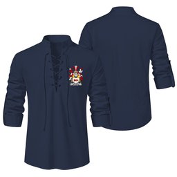 ScotsTee Shop Irish Boland or O'Boland Clan Coat of Arms Irish Ghillie Kilt Shirt