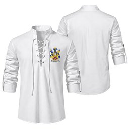 ScotsTee Shop Irish Cosker or McCosker Clan Coat of Arms Irish Ghillie Kilt Shirt