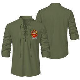 ScotsTee Shop Irish Falvey or O'Falvey Clan Coat of Arms Irish Ghillie Kilt Shirt