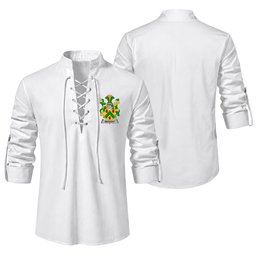 ScotsTee Shop Irish Drought Clan Coat of Arms Irish Ghillie Kilt Shirt