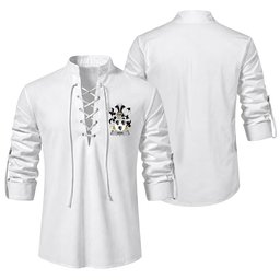 ScotsTee Shop Irish Denn Clan Coat of Arms Irish Ghillie Kilt Shirt