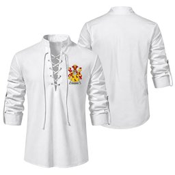 ScotsTee Shop Irish Falkiner Clan Coat of Arms Irish Ghillie Kilt Shirt