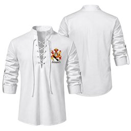 ScotsTee Shop Irish Fitz-Herbert Clan Coat of Arms Irish Ghillie Kilt Shirt