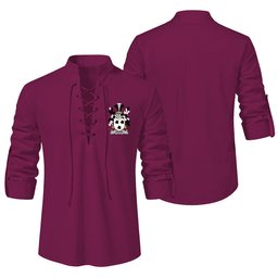 ScotsTee Shop Irish Evans Clan Coat of Arms Irish Ghillie Kilt Shirt