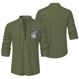 ScotsTee Shop Irish Dowling or O'Dowling Clan Coat of Arms Irish Ghillie Kilt Shirt