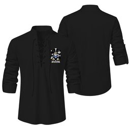 ScotsTee Shop Irish Drisdale Clan Coat of Arms Irish Ghillie Kilt Shirt