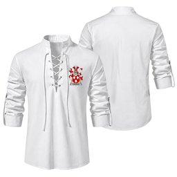 ScotsTee Shop Irish Freeman Clan Coat of Arms Irish Ghillie Kilt Shirt