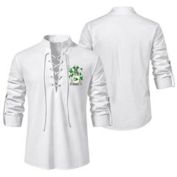 ScotsTee Shop Irish Droney or O'Droney Clan Coat of Arms Irish Ghillie Kilt Shirt