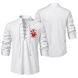ScotsTee Shop Irish Dick Clan Coat of Arms Irish Ghillie Kilt Shirt