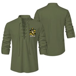 ScotsTee Shop Irish Gillson Clan Coat of Arms Irish Ghillie Kilt Shirt