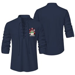 ScotsTee Shop Irish Doherty or O'Doherty Clan Coat of Arms Irish Ghillie Kilt Shirt
