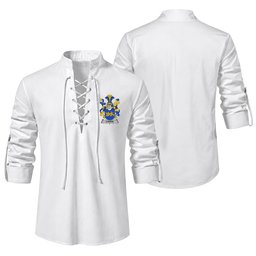 ScotsTee Shop Irish Currie or O'Currie Clan Coat of Arms Irish Ghillie Kilt Shirt