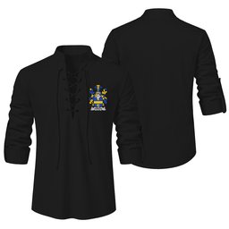 ScotsTee Shop Irish Fergus or O'Fearghus Clan Coat of Arms Irish Ghillie Kilt Shirt