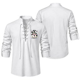 ScotsTee Shop Irish Molloy or O'Mulloy Clan Coat of Arms Irish Ghillie Kilt Shirt