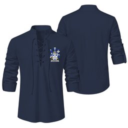 ScotsTee Shop Irish Hassett or Hasset Clan Coat of Arms Irish Ghillie Kilt Shirt