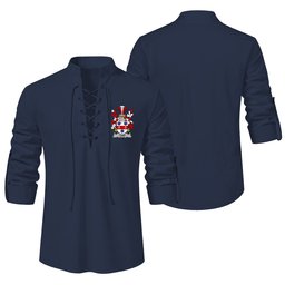 ScotsTee Shop Irish Lord Clan Coat of Arms Irish Ghillie Kilt Shirt