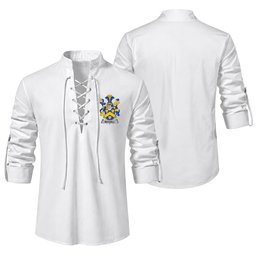ScotsTee Shop Irish Mitchell Clan Coat of Arms Irish Ghillie Kilt Shirt