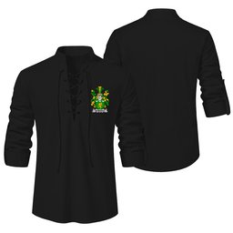 ScotsTee Shop Irish McManus Clan Coat of Arms Irish Ghillie Kilt Shirt