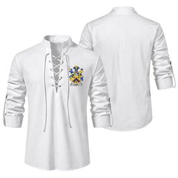 ScotsTee Shop Irish Lany or Laney Clan Coat of Arms Irish Ghillie Kilt Shirt