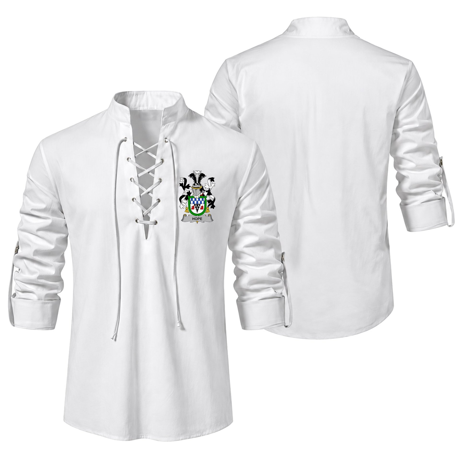 ScotsTee Shop Irish Hope Clan Coat of Arms Irish Ghillie Kilt Shirt