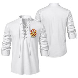 ScotsTee Shop Irish McCusker or Cosker Clan Coat of Arms Irish Ghillie Kilt Shirt