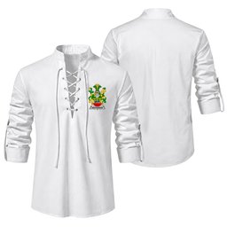 ScotsTee Shop Irish Heffernan or O'Heffernan Clan Coat of Arms Irish Ghillie Kilt Shirt