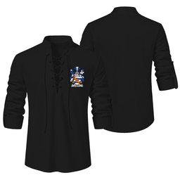 ScotsTee Shop Irish Leigh or McLaeghis Clan Coat of Arms Irish Ghillie Kilt Shirt