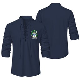 ScotsTee Shop Irish Kidd Clan Coat of Arms Irish Ghillie Kilt Shirt