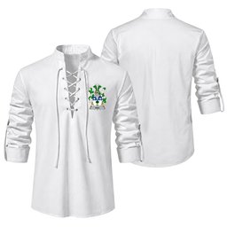 ScotsTee Shop Irish Kidd Clan Coat of Arms Irish Ghillie Kilt Shirt