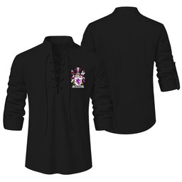 ScotsTee Shop Irish McMore or More Clan Coat of Arms Irish Ghillie Kilt Shirt