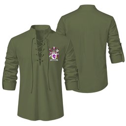 ScotsTee Shop Irish McMore or More Clan Coat of Arms Irish Ghillie Kilt Shirt