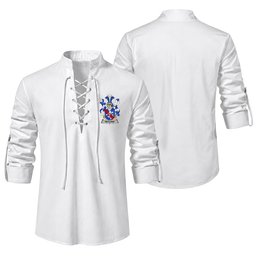 ScotsTee Shop Irish Heyland Clan Coat of Arms Irish Ghillie Kilt Shirt