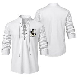 ScotsTee Shop Irish Lawson Clan Coat of Arms Irish Ghillie Kilt Shirt