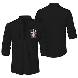 ScotsTee Shop Irish Gara or O'Gara Clan Coat of Arms Irish Ghillie Kilt Shirt
