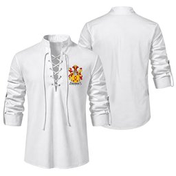 ScotsTee Shop Irish Haltridge Clan Coat of Arms Irish Ghillie Kilt Shirt