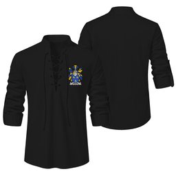 ScotsTee Shop Irish Greene Clan Coat of Arms Irish Ghillie Kilt Shirt