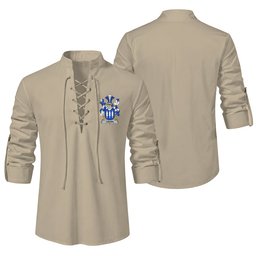 ScotsTee Shop Irish Gahan or McGahan Clan Coat of Arms Irish Ghillie Kilt Shirt