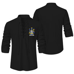 ScotsTee Shop Irish Gervais Clan Coat of Arms Irish Ghillie Kilt Shirt